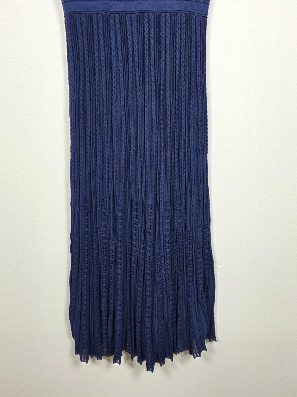 Maje Navy Sleeveless Knit Midi Dress Size 34 US 0 MSRP $445 - Picture 9 of 11